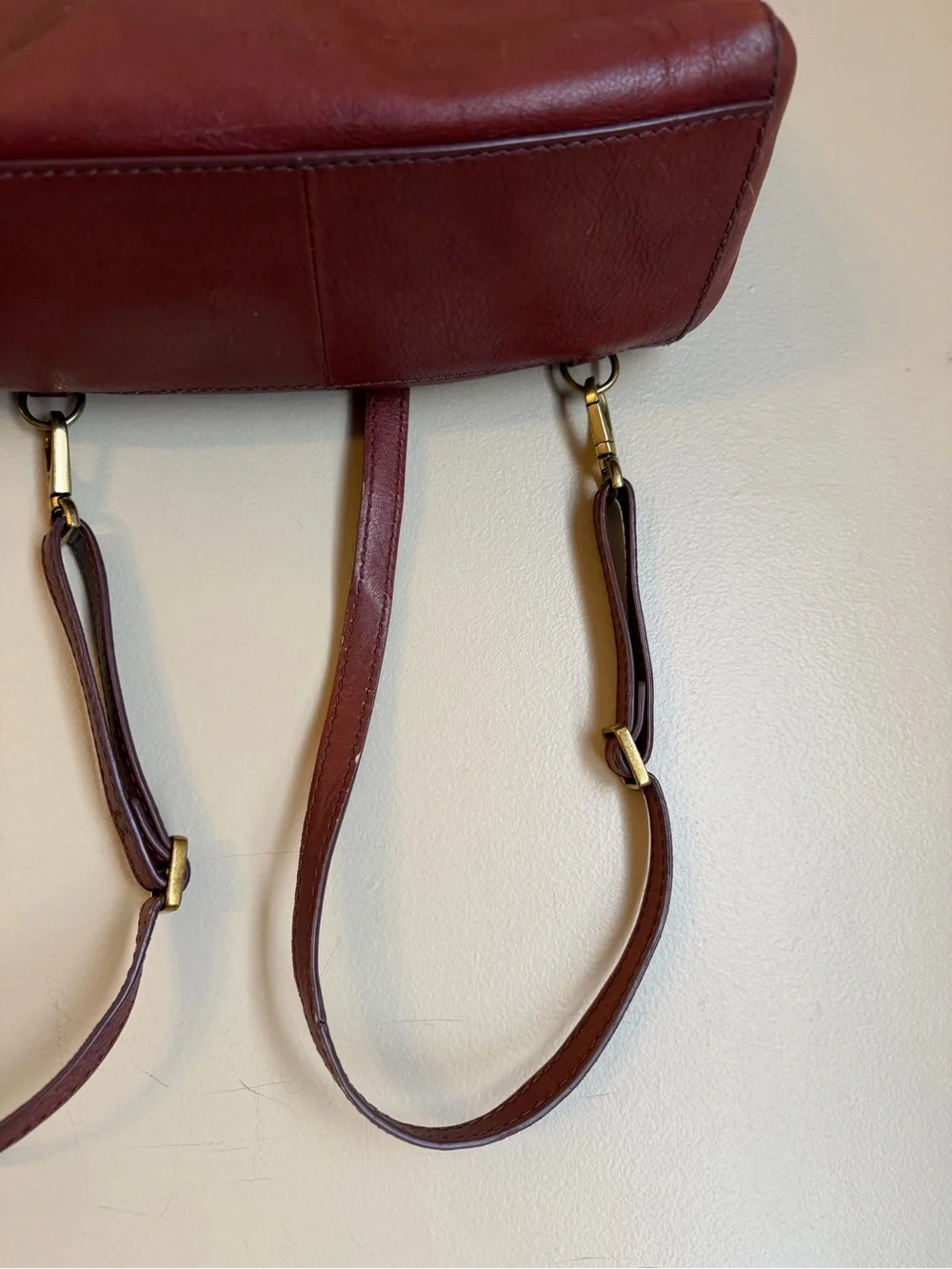 Fossil Purse Leather Camilla Convertible Backpack Handbag Shoulder Crossbody
